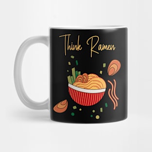 Think ramen ramyun ramyeon. Pasta Noodle lovers Mug